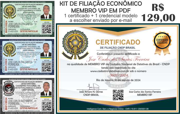 carteira de detetive em pdf